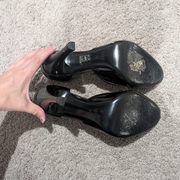 Gucci Heels Black and Silver Size 9 Open Toe TOM FORD Era - Picture 5 of 10